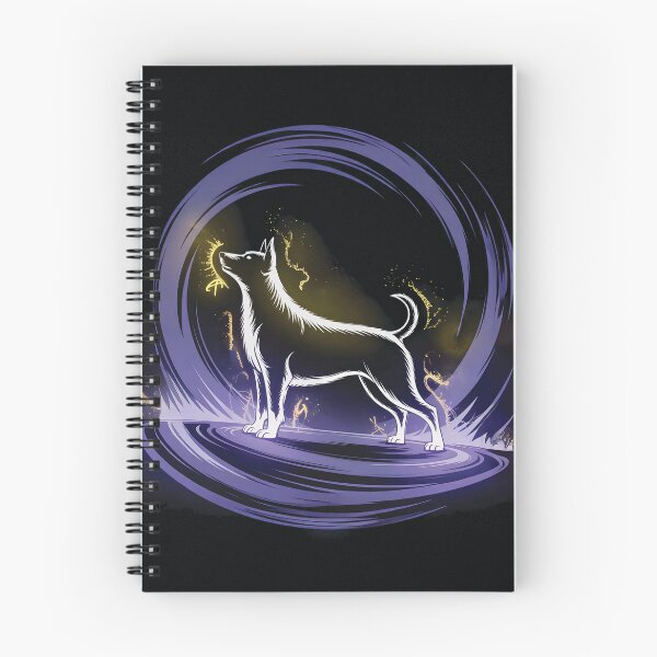 Item preview, A luminous dog on a purple platform designed and sold by Marcu Ioachim.
