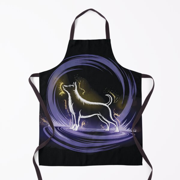Item preview, A luminous dog on a purple platform designed and sold by Marcu Ioachim.
