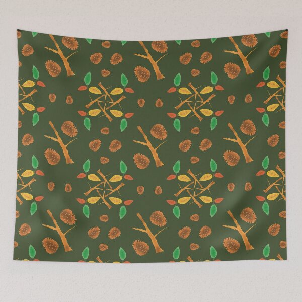 Item preview, Forest Pattern - Olive designed and sold by MFellArt Creations.