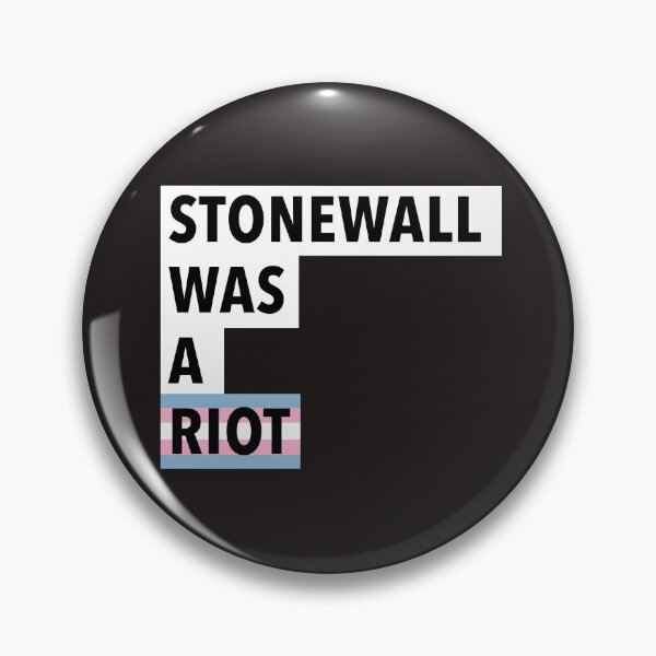 Item preview, PRIDE Collection: Stonewall Was A Riot, Trans Pride LGBTQ+ History Typography Art designed and sold by Rebecca Creates....