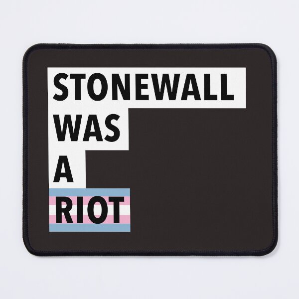 Item preview, PRIDE Collection: Stonewall Was A Riot, Trans Pride LGBTQ+ History Typography Art designed and sold by Rebecca Creates....