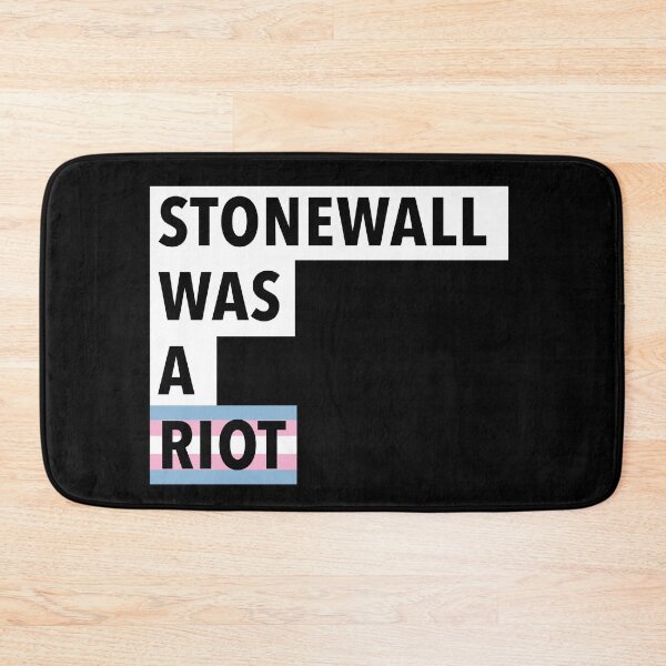 Item preview, PRIDE Collection: Stonewall Was A Riot, Trans Pride LGBTQ+ History Typography Art designed and sold by Rebecca Creates....