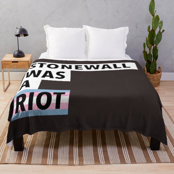 Item preview, PRIDE Collection: Stonewall Was A Riot, Trans Pride LGBTQ+ History Typography Art designed and sold by Rebecca Creates....