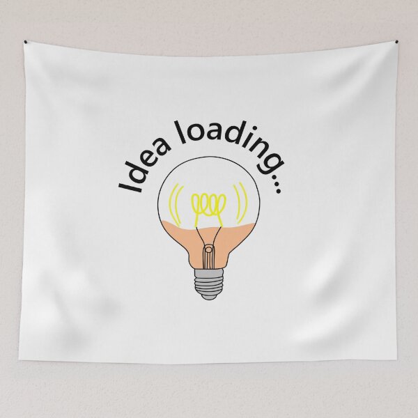 Item preview, Loading an idea in the form of a light bulb, creative thinking in the process. designed and sold by OlhaBondarenko.