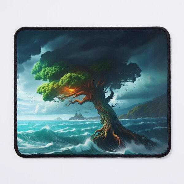 Item preview, Burning Tree Out in the Sea designed and sold by Korral.