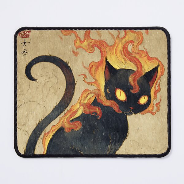 Item preview, Bakeneko Japanese Art designed and sold by bapupa.