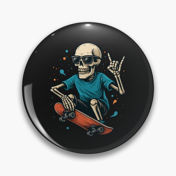 Item preview, Cool Skater Skeleton with Sunglasses – Street Style Vibes designed and sold by ColorSplash123.