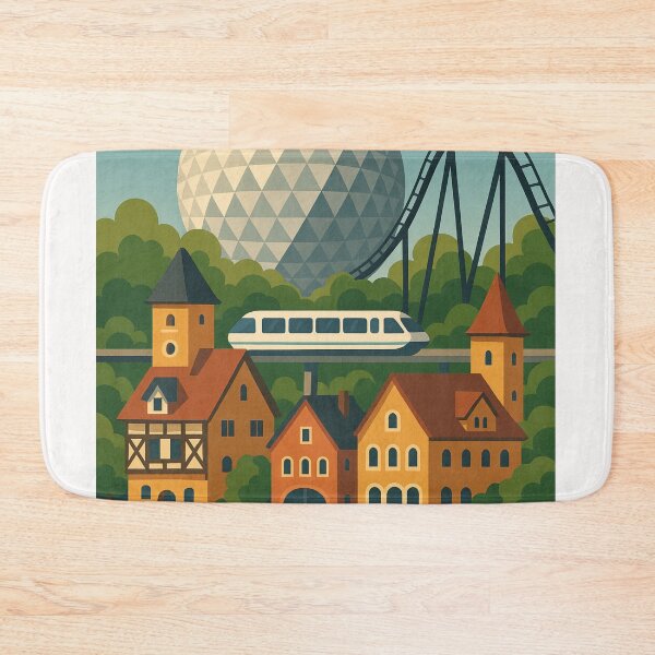 Item preview, Europa-Park Roller Coaster and Geodesic Dome View designed and sold by Places On Earth.