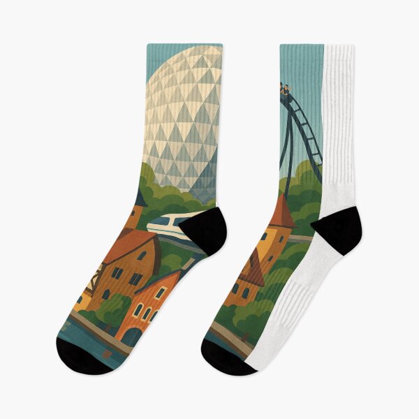 Item preview, Europa-Park Roller Coaster and Geodesic Dome View designed and sold by Places On Earth.