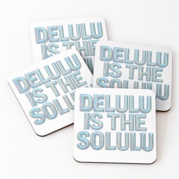 Item preview, Delulu Is the Solulu – Manifestation Chaos Sticker designed and sold by CaffeinatedCreatures.
