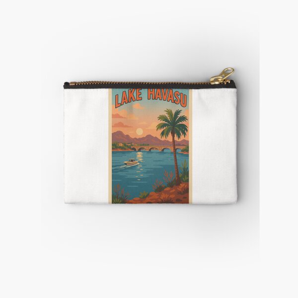 Item preview, Lake Havasu Sunset with Palm Tree and Boat designed and sold by Places On Earth.