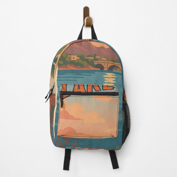 Item preview, Lake Havasu Sunset with Palm Tree and Boat designed and sold by Places On Earth.