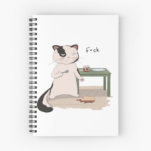 Item preview, Cat Grumpy Kitty Fallen Sandwich Disaster Bad Luck designed and sold by ZeinalArt.