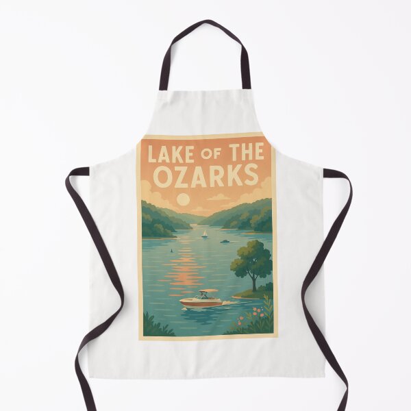Item preview, Lake of the Ozarks Evening with Boats and Reflections designed and sold by Places On Earth.