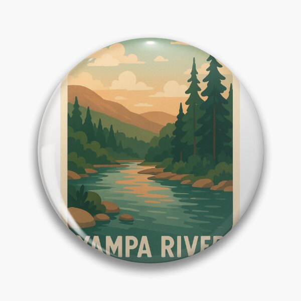 Item preview, Yampa River Flowing Through Rocky Mountain Forest designed and sold by Places On Earth.