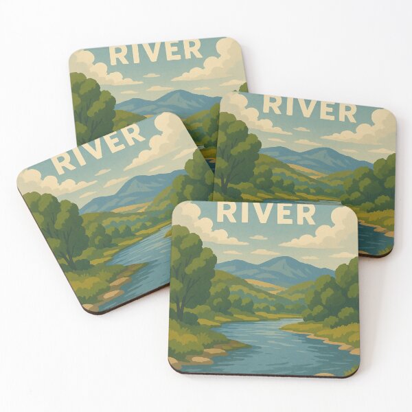 Item preview, Yampa River Valley with Rolling Hills and Blue Mountains designed and sold by Places On Earth.
