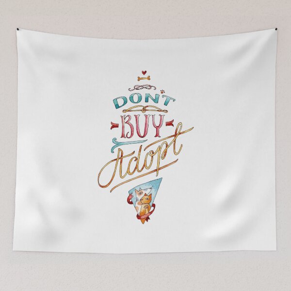 Item preview, Adopt - Watercolor lettering 1 designed and sold by sifo2024.