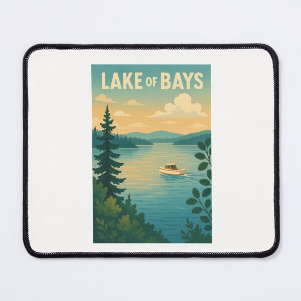 Item preview, Lake of Bays with Scenic Boat Ride and Distant Hills designed and sold by Places On Earth.
