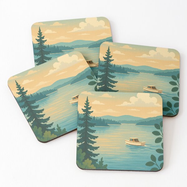 Item preview, Lake of Bays with Scenic Boat Ride and Distant Hills designed and sold by Places On Earth.