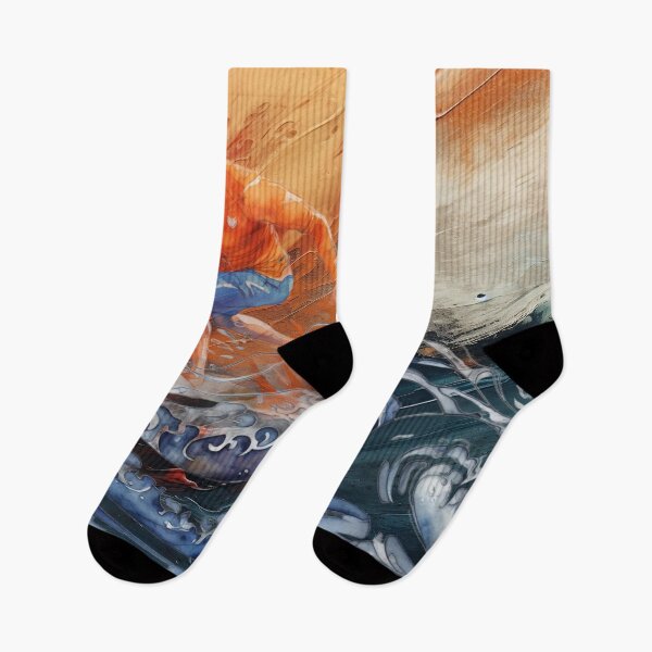 Item preview, Abstract Orange and Blue Surfer  designed and sold by Jessielee72.