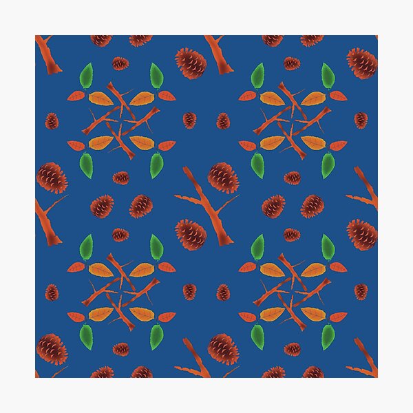 Item preview, Forest Pattern - Blue designed and sold by MFellArt Creations.