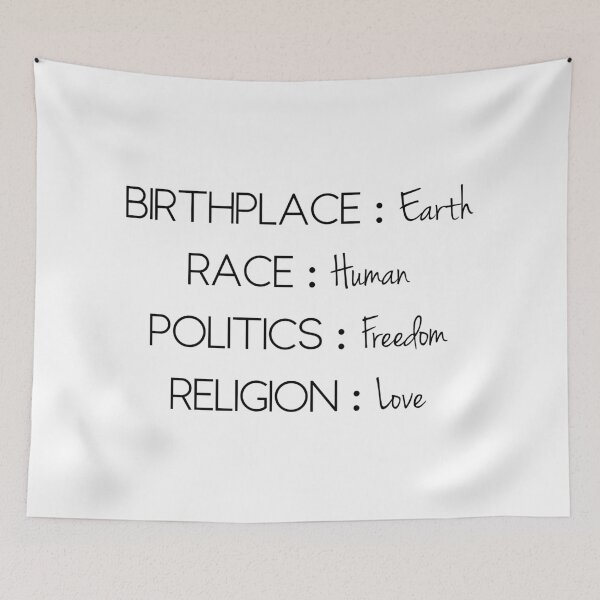 Item preview, birthplace earth race human politics freedom religion love designed and sold by PineLemon.