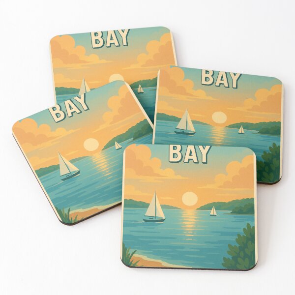 Item preview, Chesapeake Bay Sunset with Sailboats and Shoreline designed and sold by Places On Earth.