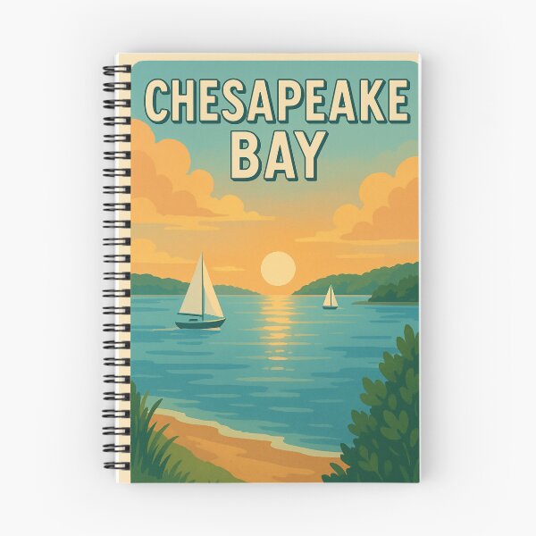 Item preview, Chesapeake Bay Sunset with Sailboats and Shoreline designed and sold by Places On Earth.