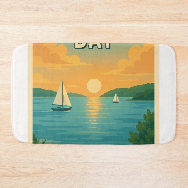 Item preview, Chesapeake Bay Sunset with Sailboats and Shoreline designed and sold by Places On Earth.