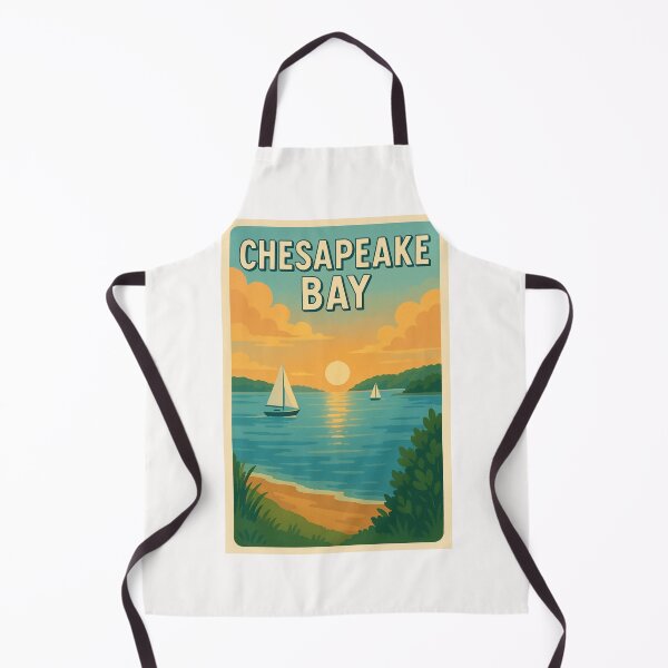 Item preview, Chesapeake Bay Sunset with Sailboats and Shoreline designed and sold by Places On Earth.
