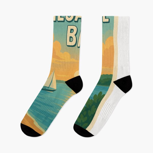 Item preview, Chesapeake Bay Sunset with Sailboats and Shoreline designed and sold by Places On Earth.