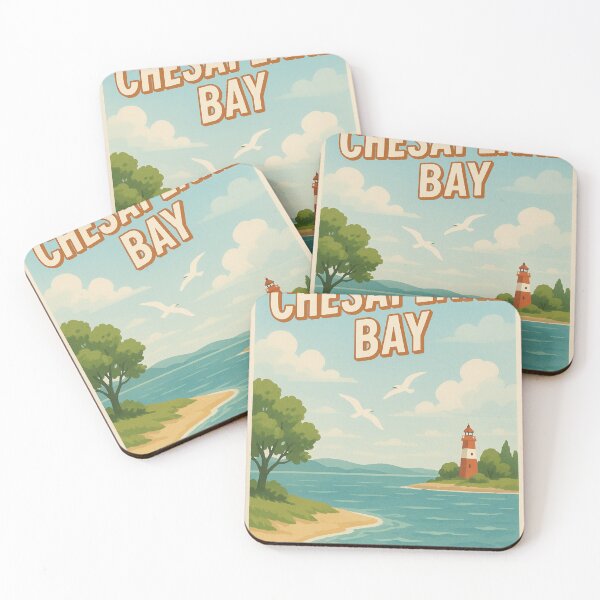 Item preview, Chesapeake Bay Lighthouse with Beach and Seagulls designed and sold by Places On Earth.