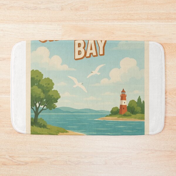 Item preview, Chesapeake Bay Lighthouse with Beach and Seagulls designed and sold by Places On Earth.