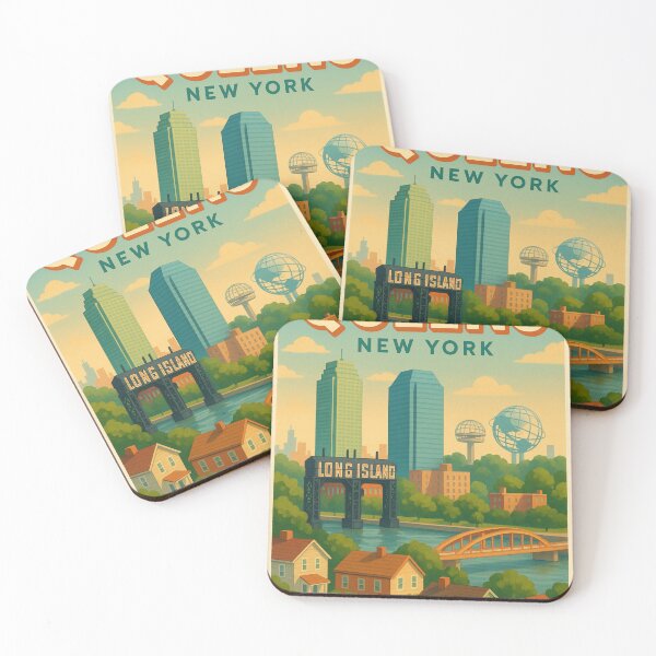 Item preview, Queens New York Skyline with Unisphere and Bridge designed and sold by Places On Earth.