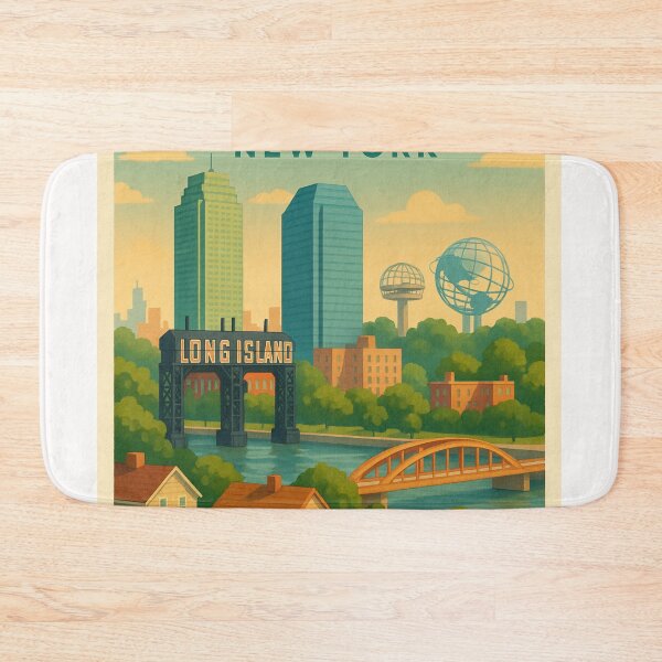 Item preview, Queens New York Skyline with Unisphere and Bridge designed and sold by Places On Earth.