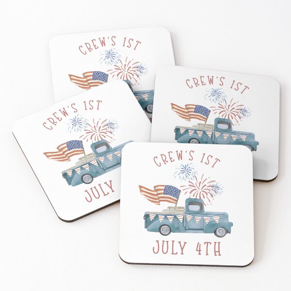 Item preview, Crew's 1st July 4th Truck American Flag Patriotic designed and sold by XuanhieuBp.