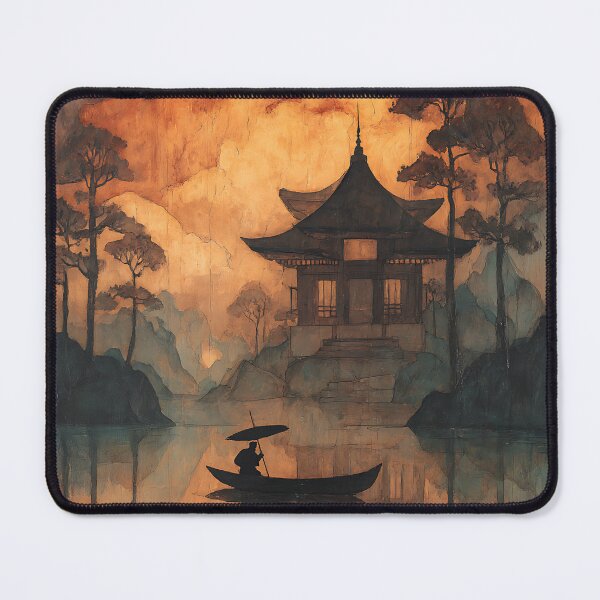 Item preview, Foggy Eerie Japanese Landscape designed and sold by bapupa.