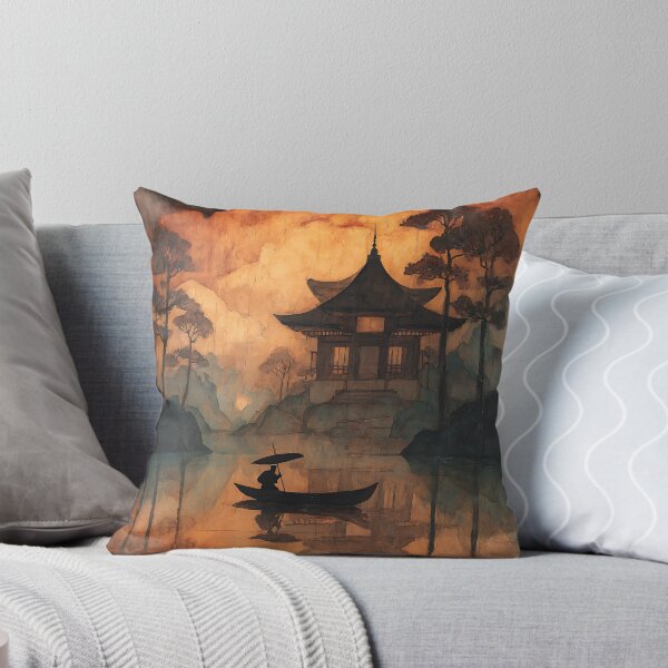 Item preview, Foggy Eerie Japanese Landscape designed and sold by bapupa.