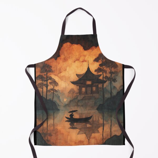Item preview, Foggy Eerie Japanese Landscape designed and sold by bapupa.
