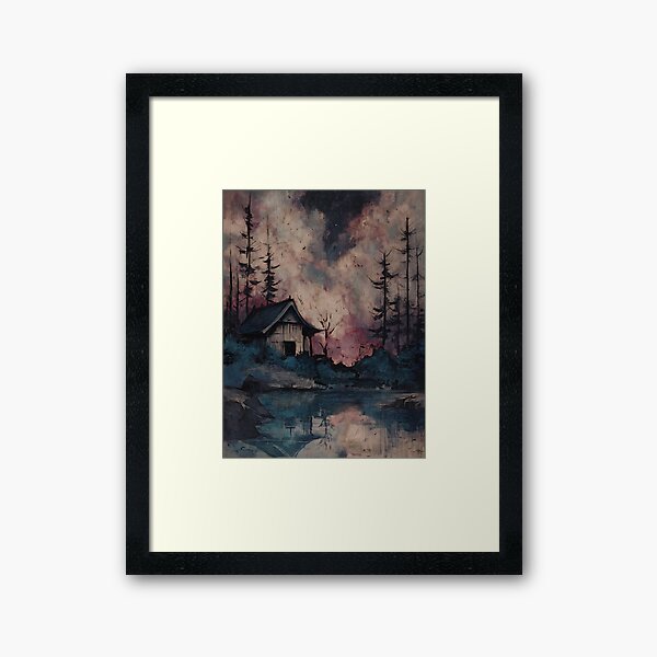 Item preview, Spooky Eerie Japanese Landscape designed and sold by bapupa.