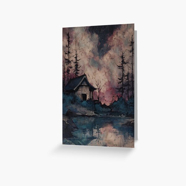 Item preview, Spooky Eerie Japanese Landscape designed and sold by bapupa.
