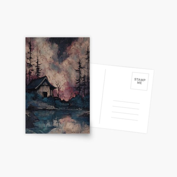 Item preview, Spooky Eerie Japanese Landscape designed and sold by bapupa.