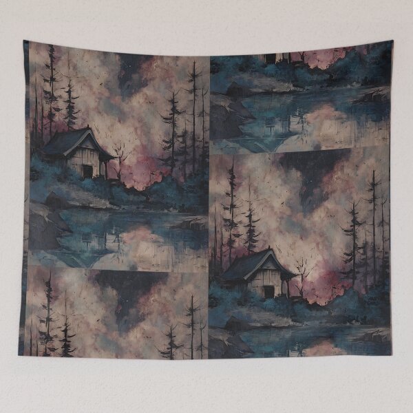 Item preview, Spooky Eerie Japanese Landscape designed and sold by bapupa.