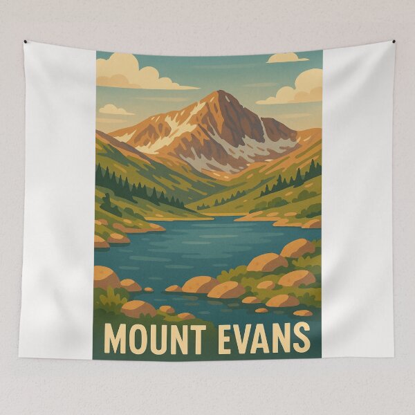 Item preview, Mount Evans Colorado Landscape with Alpine Valley designed and sold by Places On Earth.