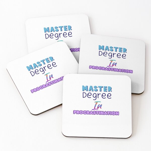 Item preview, Master degree in procrastination  designed and sold by CrimeScene24.7Apparel.