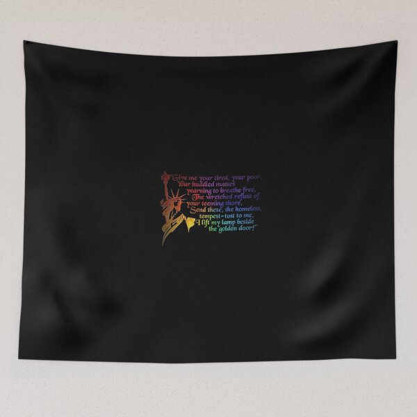 Item preview, Statue of Liberty rainbow quote designed and sold by froggybsb03.
