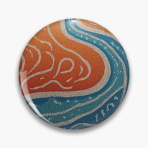 Item preview, Aboriginal Inspired Dot Art - Murray River designed and sold by GrinGalore.