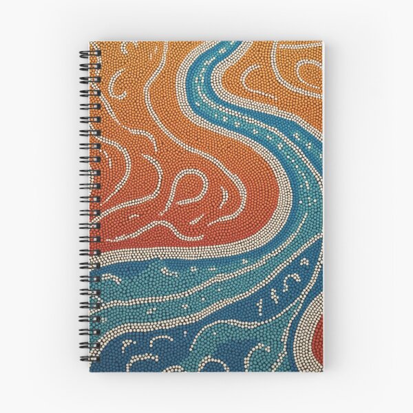 Item preview, Aboriginal Inspired Dot Art - Murray River designed and sold by GrinGalore.