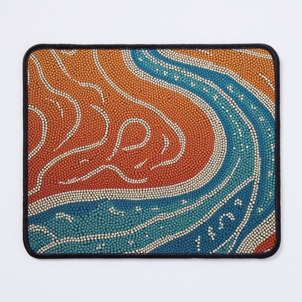 Item preview, Aboriginal Inspired Dot Art - Murray River designed and sold by GrinGalore.