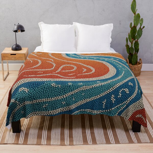 Item preview, Aboriginal Inspired Dot Art - Murray River designed and sold by GrinGalore.